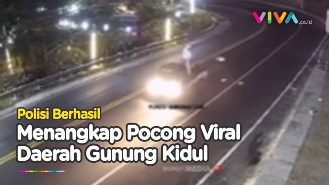Bikin Resah! Polisi Tangkap 'Pocong' Viral di Atas Mobil