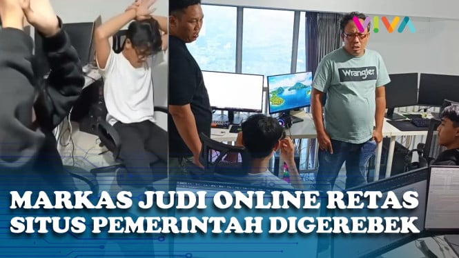 POLISI Grebek Kantor Judi Online yang Retas Situs Pemerintah