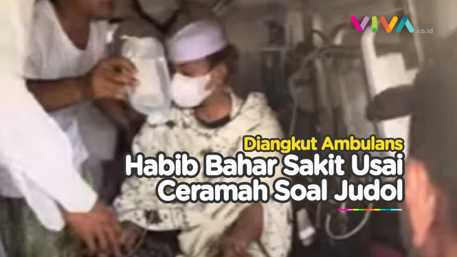 Habib Bahar Dibawa Ambulans, Sakit Usai Ceramah Judol