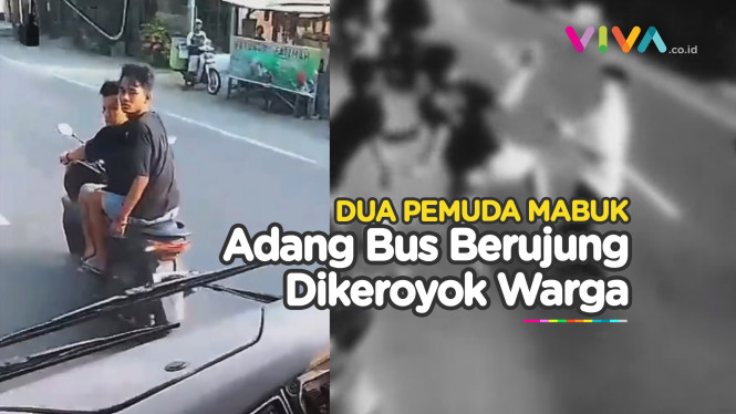 Pengendara Mabuk Buat Onar ke Sopir Bus, Malah Babak Belur