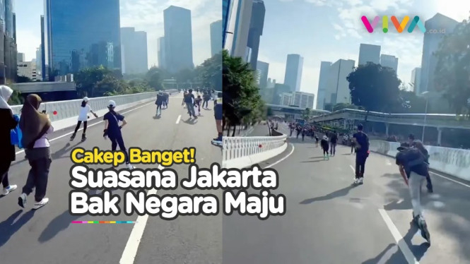 Potret Keindahan Jakarta, Terlihat Saat Car Free Day