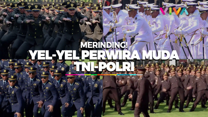 Istana Bergetar Adu Yel-yel Perwira Muda TNI-Polri