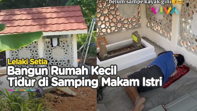 CINTA SEJATI! Pria Ini Buat Rumah Kecil Terdapat Makam Istri