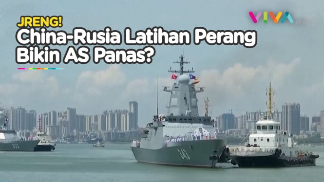 Makin Kuat! China-Rusia Latihan Angkatan Laut Gabungan