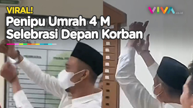 GAK PUNYA ADAB! Terdakwa Penipuan Umrah 4 M, Malah Joget