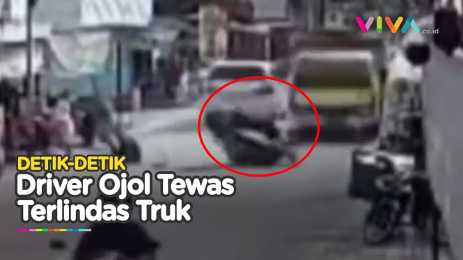 TRAGIS! Driver OJOL Tewas Mengenaskan TERLINDAS TRUK