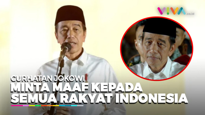 Suara Tahan Tangis Jokowi Minta Maaf ke Rakyat Indonesia