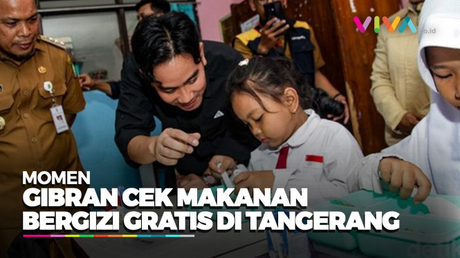 Gibran Intip Makanan Bergizi Gratis di SD Kota Tangerang