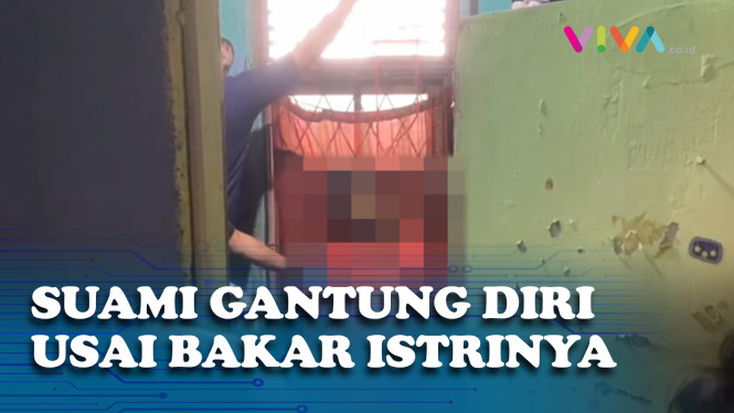 Tragis! Suami Gantung Diri, Usai Bakar Istri Tersayang