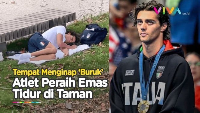 Tempat Menginap Buruk, Atlet Peraih Emas Tidur di Taman