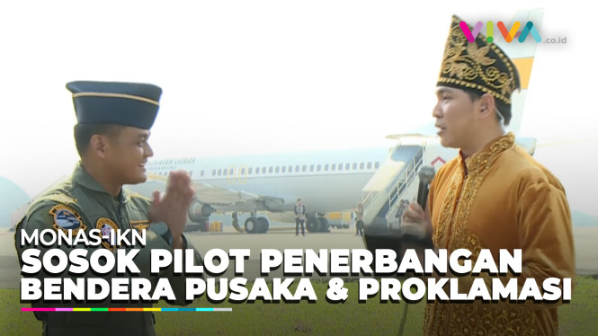 Bangganya Pilot Mengantarkan Duplikat Bendera Pusaka ke IKN