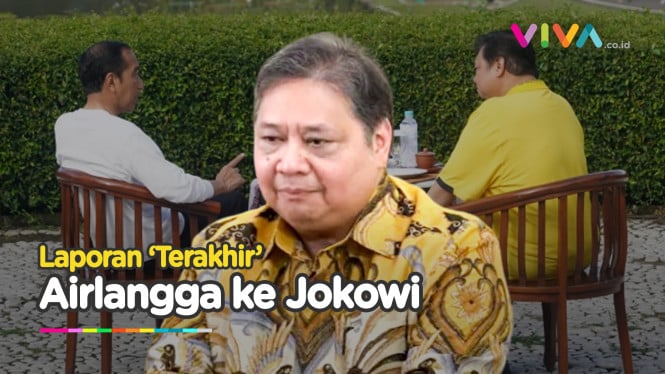 Sebelum Mundur, Airlangga Lapor Jokowi soal Indonesia