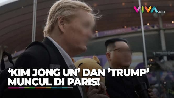 JRENG! 'Kim Jong Un' dan 'Trump' Muncul di Olimpiade Paris 2