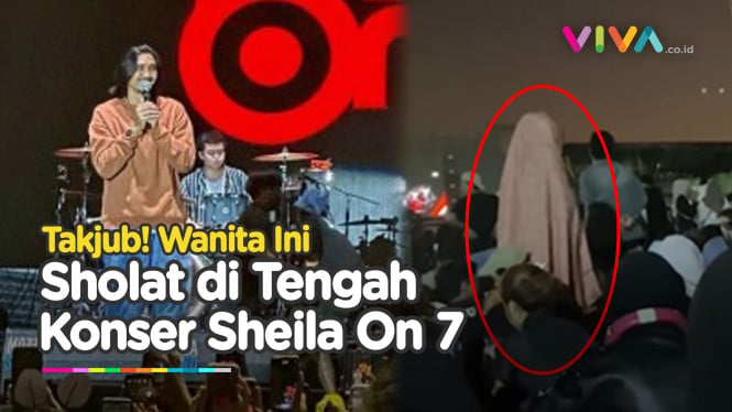 Wanita Ini Sempatkan Sholat di Tengah Konser Sheila On 7