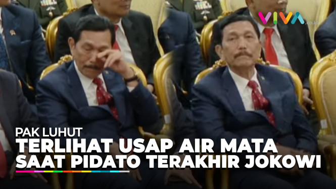 Jokowi Titip Indonesia ke Prabowo, Luhut Usap Air Mata