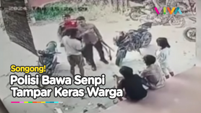 Oknum Polisi Bawa Laras Panjang, Tampar Warga Gegara Sepele