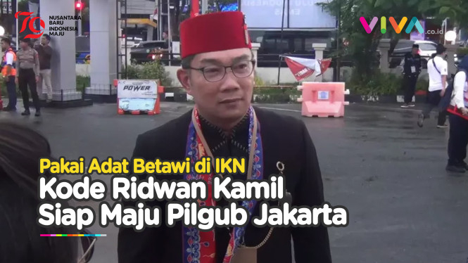 Kode Kang Emil Hadiri HUT RI Pakai Adat Betawi