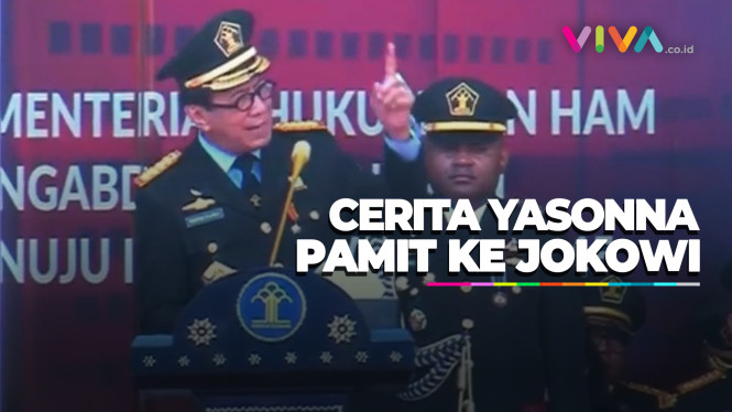 Video Yasonna Laoly Pamit Kepada Jajaran