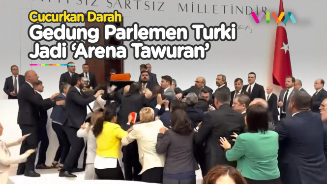 Duel Antar Anggota Parlemen di Turki Cucurkan Darah Gegara..