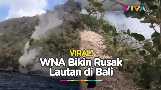 WNA Australia Keruk Tebing di Nusa Penida, Lautan Tercemar