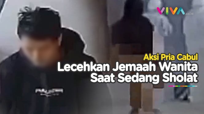 Tampang Pria Bejat Lecehkan Jemaah Wanita di Masjid