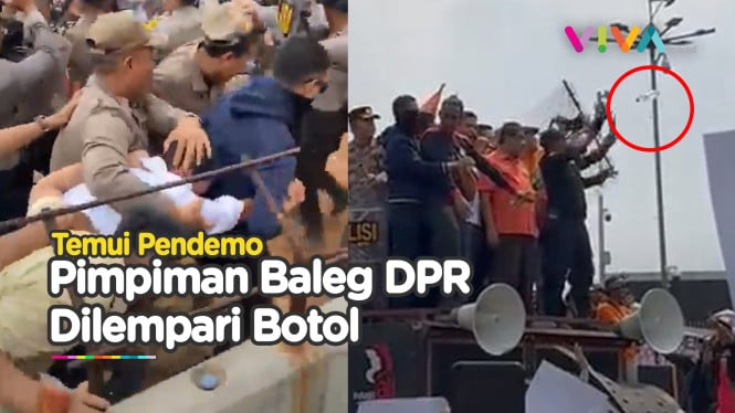 DETIK-DETIK Politisi Gerindra Dilempari Botol-Dikepung