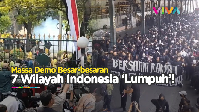 7 Wilayah Kompak Demo Tolak RUU Pilkada hingga Ricuh