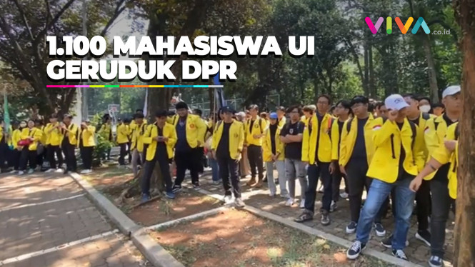 Awasi Putusan MK, 1.100 Massa BEM UI Geruduk Kantor DPR RI