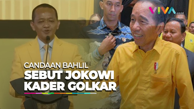 Jokowi Berkemeja Kuning, Bahlil: Kirain Kader Golkar Baru