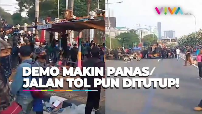 Kondisi Makin Memanas Depan DPR, Massa Terobos Pagar