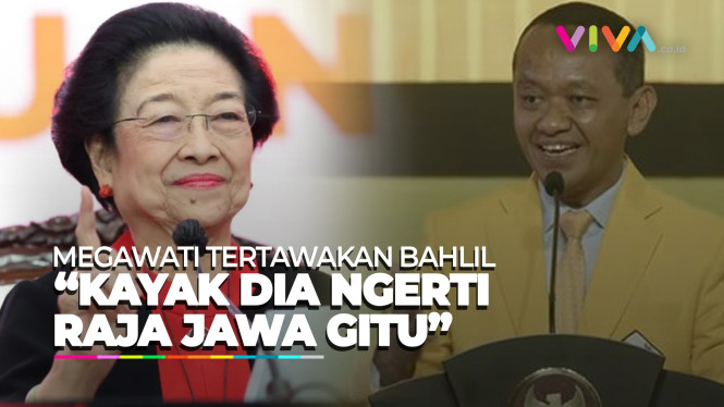 Megawati Tertawa Bahlil Ngomong soal 'Raja Jawa'