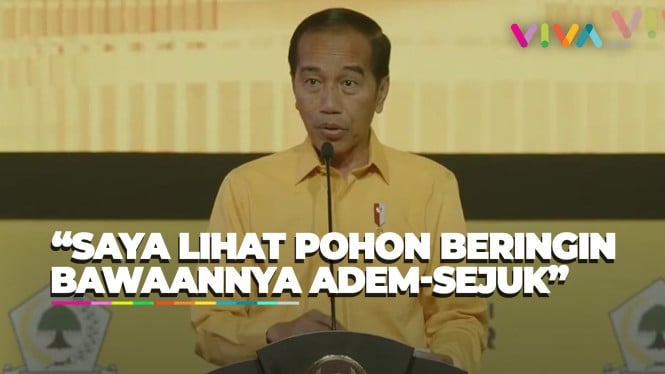 Jokowi: Kalau Melihat Pohon Beringin Bawaannya Adem-Sejuk