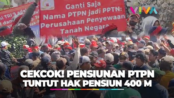 Pensiunan PTPN Gelar Unjuk Rasa Tuntut 400 M