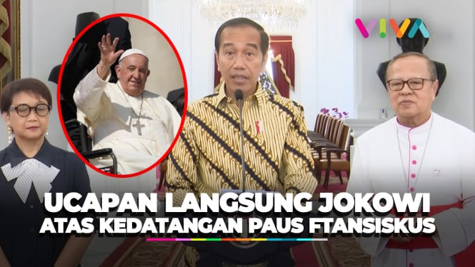 Sambut Paus Fransiskus, Jokowi Wakili Rakat Indonesia Beri..