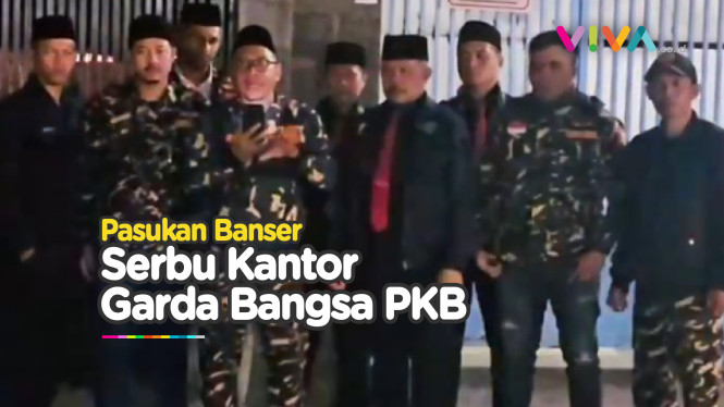 Diajak Perang, Anggota Banser Serbu Kantor Garda Bangsa PKB