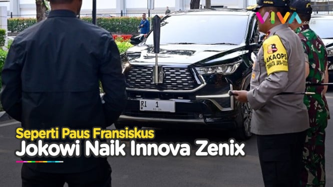 Sambut Paus Fransiskus di GBK, Jokowi Pakai Innova Zenix