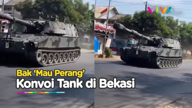 Terekam Konvoi TANK di Bekasi, Apa yang Terjadi?