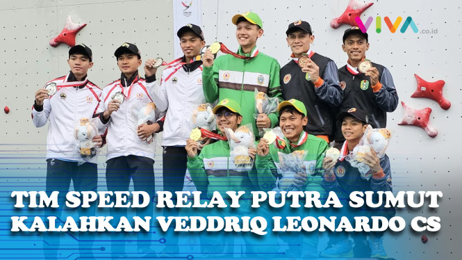 Tim Speed Relay Putra Sumut Raih Emas PON 2024