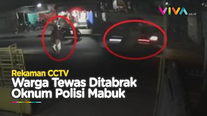 DETIK-DETIK Oknum Polisi Mabuk Tabrak Warga hingga Tewas