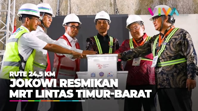 Peresmian Langsung 21 Stasiun MRT Jakarta Oleh Presiden Joko