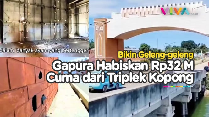 Gapura Rp32 M di Sulteng Terbuat dari Triplek