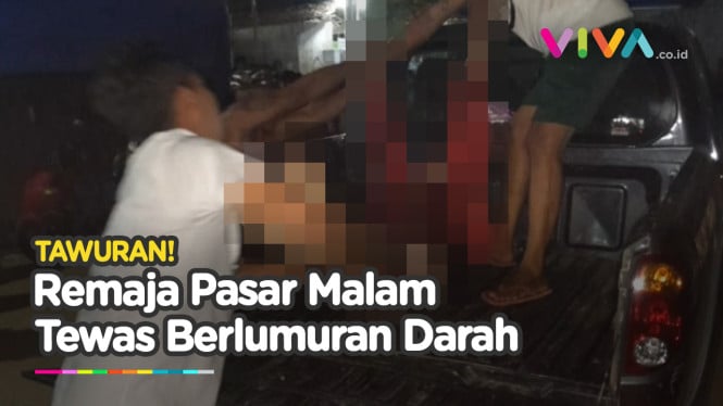 Rekaman Remaja Tewas Bersimbah Darah di Pasar Malam Pati