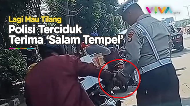 Sok Tegas, Polisi Ini Ketangkap Video Terima Salam Tempel