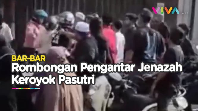 Romongan Pengantar Jenazah Hajar Pasangan Suami Istri