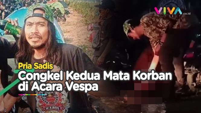 Anggota Klub Vespa Cungkil Mata Pria Pakai Tangan Kosong