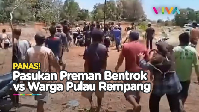 VIDEO Bentrokan Preman Ancam Warga di Pulau Rempang