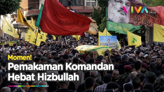 Ribuan Pelayat Hadiri Pemakaman Komandan Hizbullah