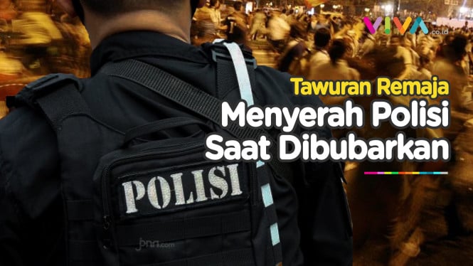 Polisi Jadi Korban Saat Bubarkan Aksi Tawuran Para Remaja