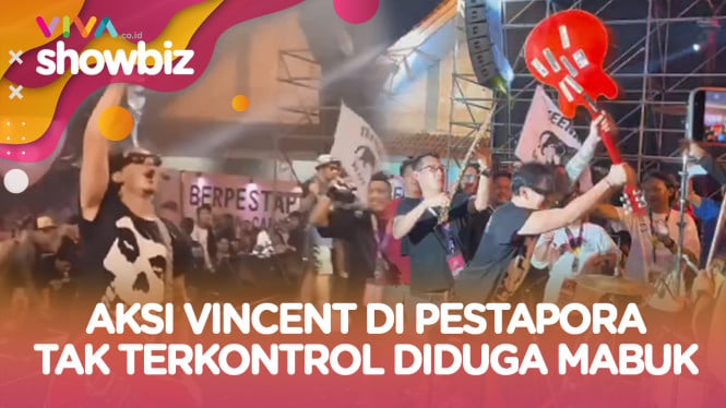 SEMPOYONGAN! Aksi Panggung 'Barbar' Vincent di Pestapora