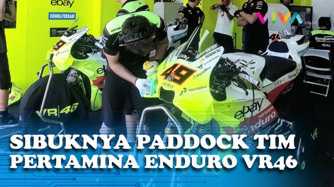 Mengintip Paddock Tim Pertamina Enduro VR46 di Mandalika